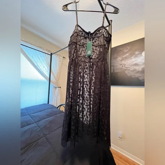 wild fable | Dresses | Sheer Dress With Star Detail | Poshmark